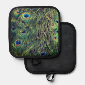 孔雀の羽 鍋敷き (正面/裏面)