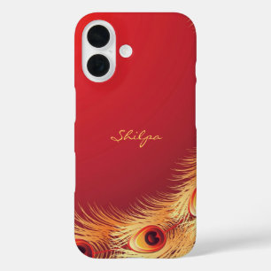 孔雀の羽 iPhone 16ケース