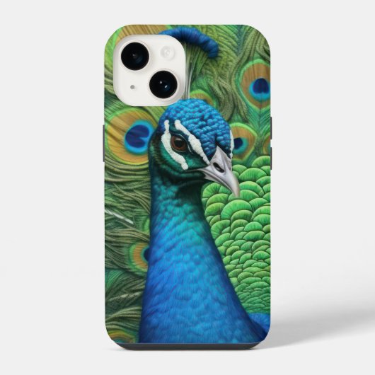 孔雀の羽 iPhoneケース (裏面)
