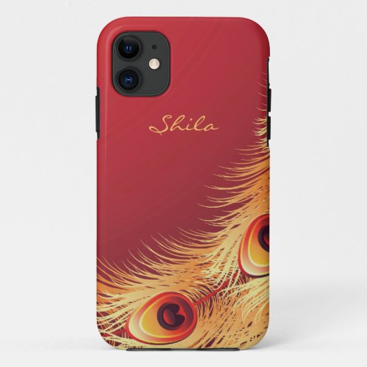 孔雀の羽 iPhone 5 カバー (裏面)