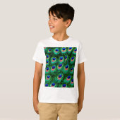孔雀の羽_ Tシャツ (正面フル)