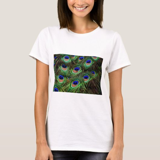 孔雀の羽 Tシャツ (正面)