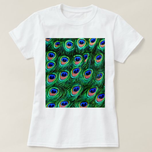 孔雀の羽_ Tシャツ (デザイン正面)