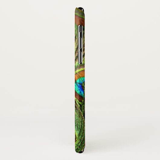 孔雀の羽iPhone Xケース Case-Mate iPhoneケース (裏面/左)