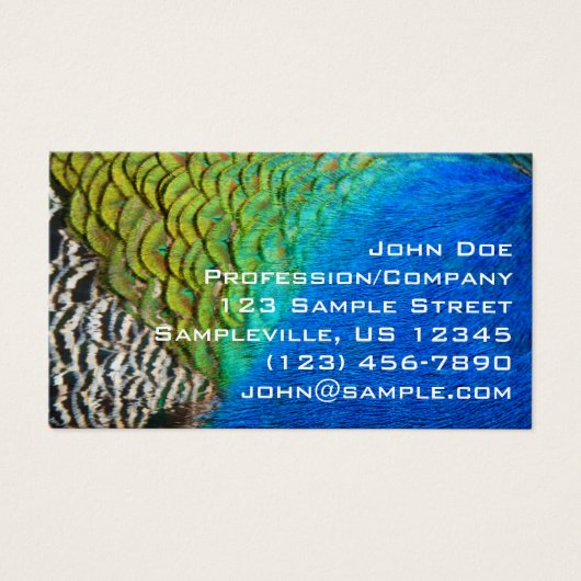 孔雀の羽IVカラフル抽象芸術自然 (正面)