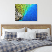 孔雀の羽IVカラフル抽象芸術自然 キャンバスプリント (インサイチュ (寝室))