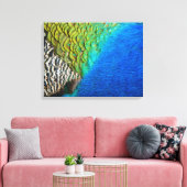 孔雀の羽IVカラフル抽象芸術自然 キャンバスプリント (インサイチュ (リビング))