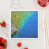 孔雀の羽IVカラフル抽象芸術自然 スタンダードランチョンナプキン (インサイチュ)