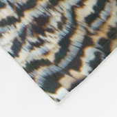 孔雀の羽IVカラフル抽象芸術自然 フリースブランケット (角)