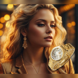 孔雀の腕時計 腕時計