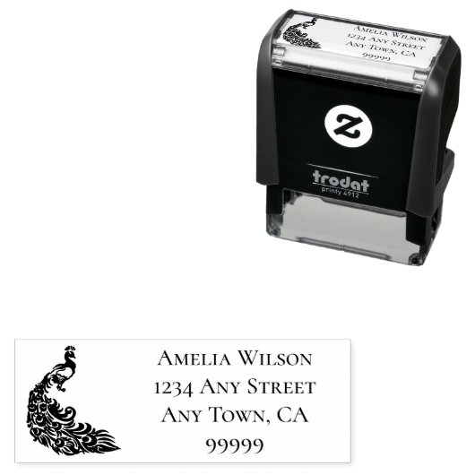 孔雀の自墨印 セルフインキングスタンプ (インサイチュ)