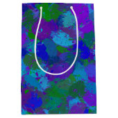 孔雀の色のスプラッシュ ミディアムペーパーバッグ (正面)