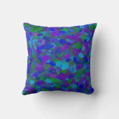 孔雀の色 クッション (裏面)