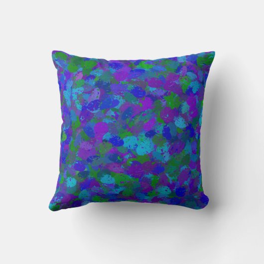 孔雀の色 クッション (裏面)