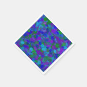 孔雀の色 スタンダードカクテルナプキン (角)