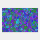 孔雀の色 ラッピングペーパーシート (正面)