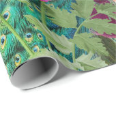 孔雀の花と音楽 ラッピングペーパー (ロールコーナー)