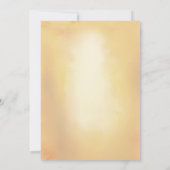 孔雀の花 インド ヒンズー教 婚約式 招待状 (裏面)