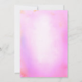 孔雀の花 インド ヒンズー教 婚約式 招待状 (裏面)