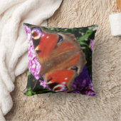 孔雀の蝶と仏陀 クッション (ブランケット)