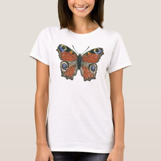 孔雀の蝶 Tシャツ (正面)