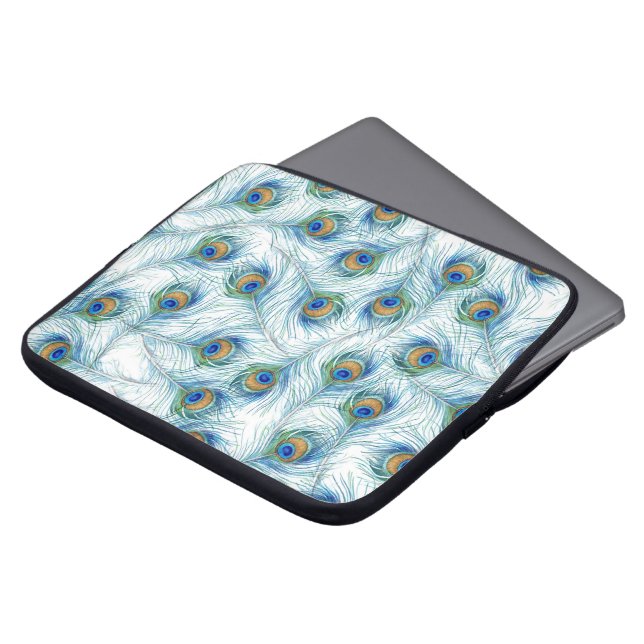 孔雀の袖 ラップトップスリーブ (正面上部)