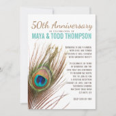 孔雀の記念日 招待状 (正面)