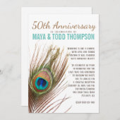 孔雀の記念日 招待状 (正面/裏面)