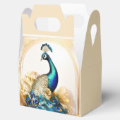 孔雀の豪華な鳥の国庭園の結婚式 フェイバーボックス (オープン)