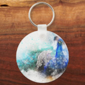 孔雀の贈り物 キーホルダー (正面)