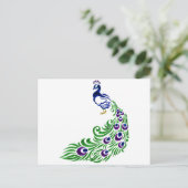 孔雀の贈り物 ポストカード (スタンド正面)