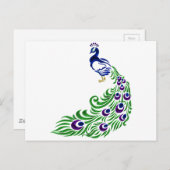 孔雀の贈り物 ポストカード (正面/裏面)