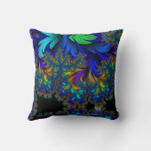 孔雀の鉱石3 数々の - クッション (裏面)