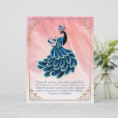 孔雀の静止パーソナライズされた像 (スタンド正面)