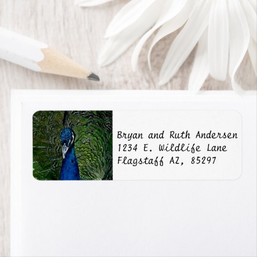 孔雀の顔 ラベル (インサイチュ)