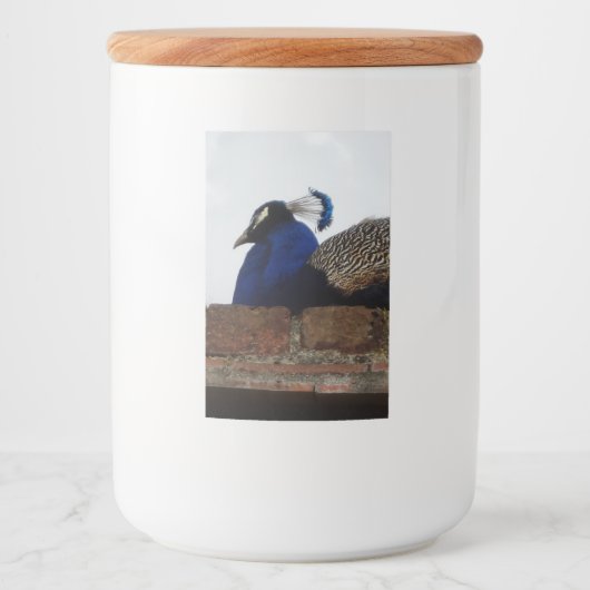 孔雀の食品容器ラベル フードラベル (正面)