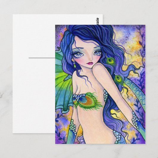 孔雀の魅力 – はがき (正面/裏面)