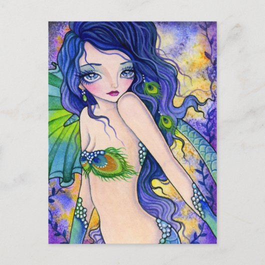 孔雀の魅力 – はがき (正面)