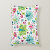 孔雀の鳥およびフクロウ アクセントクッション (正面(垂直))