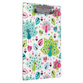 孔雀の鳥およびフクロウ クリップボード (右)