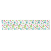 孔雀の鳥およびフクロウ ショートテーブルランナー (横)