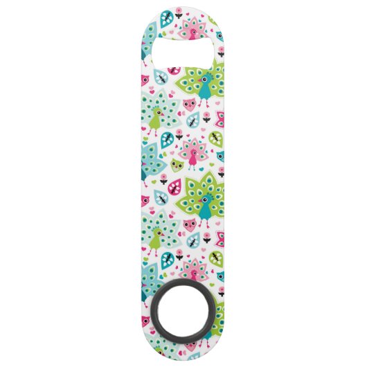 孔雀の鳥およびフクロウ スピード栓抜き (正面)