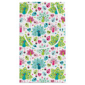 孔雀の鳥およびフクロウ スモールペーパーバッグ (裏面)