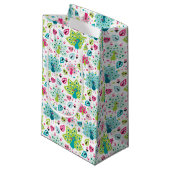 孔雀の鳥およびフクロウ スモールペーパーバッグ (正面アングル)