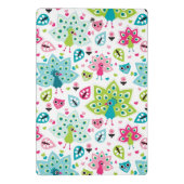 孔雀の鳥およびフクロウ ミニクリップボード (裏面)