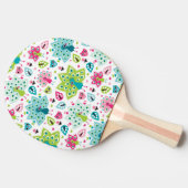 孔雀の鳥およびフクロウ 卓球ラケット (横)