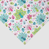 孔雀の鳥およびフクロウ 薄葉紙 (詳細)