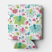 孔雀の鳥とフクロウ 缶クーラー (裏面)