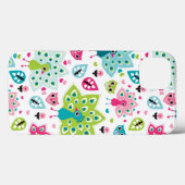 孔雀の鳥とフクロウ Case-Mate iPhoneケース (裏面 (横))