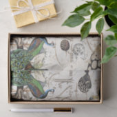 孔雀の鳥のウミガメのフグのフランス人の短命なもの 薄葉紙 (ギフト)